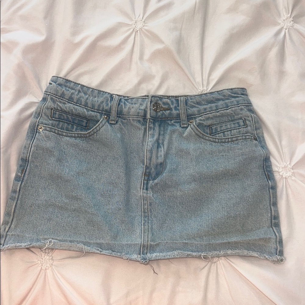 Edikted Blue Mini Skirt Casual Style